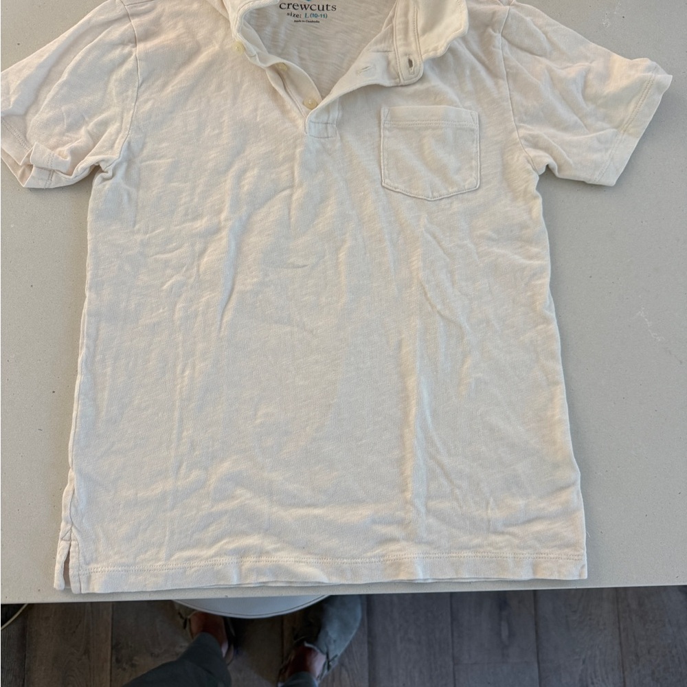 Crewcuts Boys Cream Polo Shirt